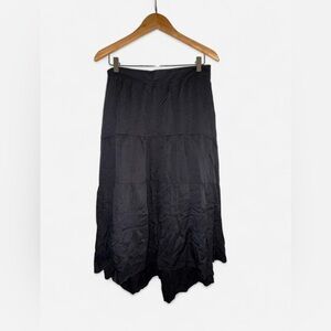 Bohemian Black Tiered Skirt